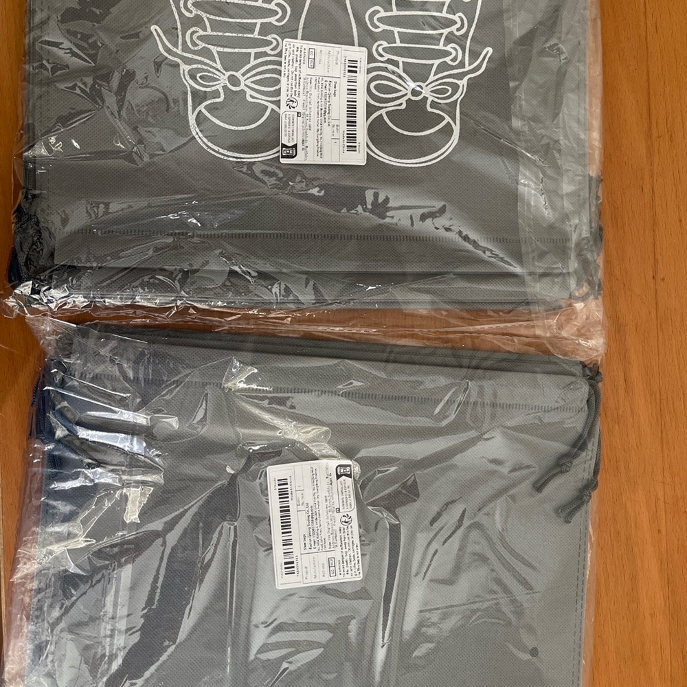 Gray Shoe Storage Bags